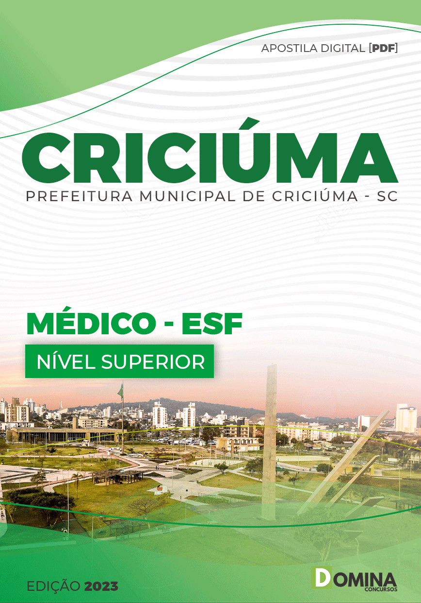 Apostila Concurso Pref Criciúma Sc 2023 Médico ESF