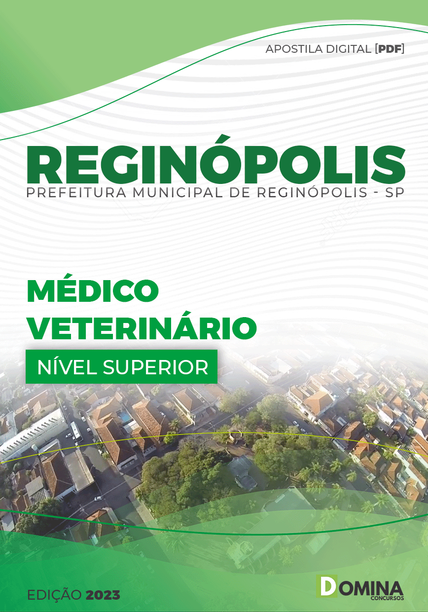 Apostila Digital Pref Reginópolis SP 2023 Médico Veterinário