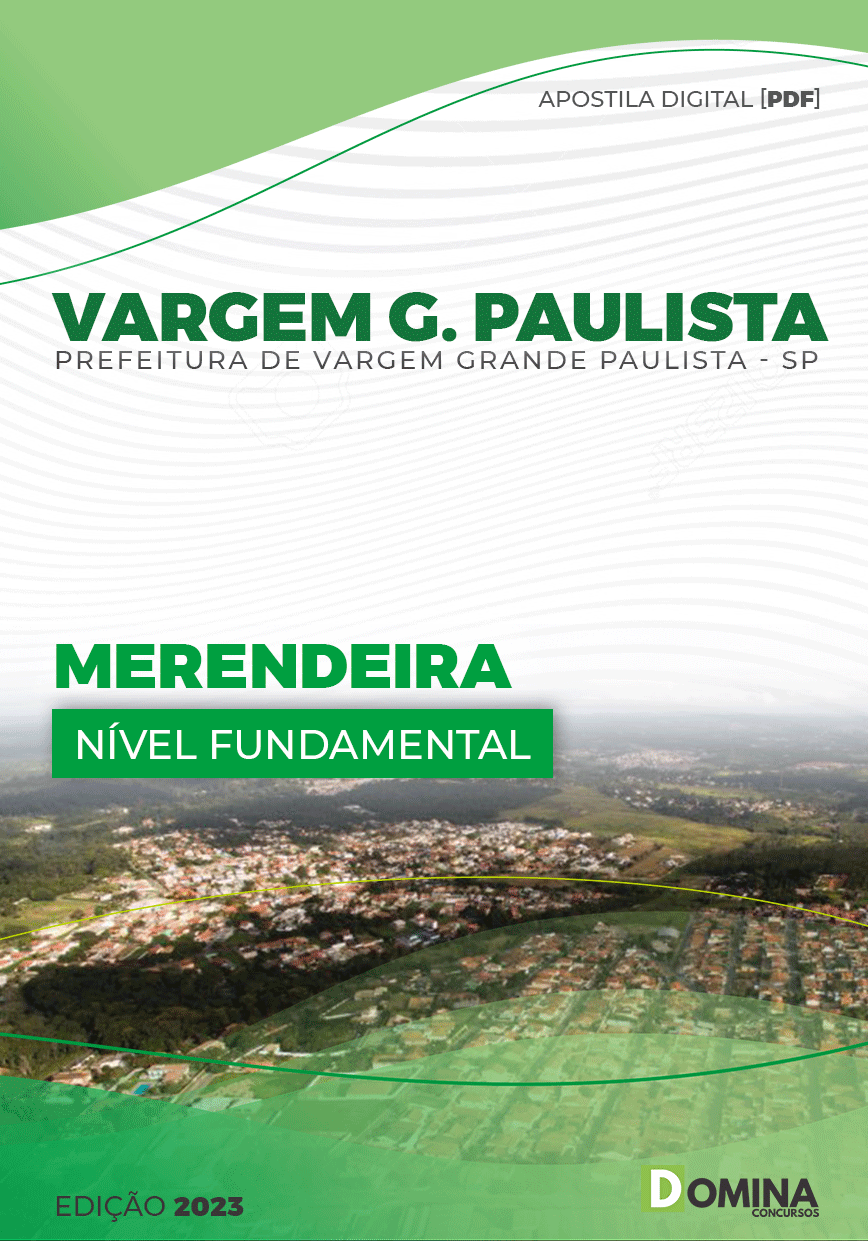 Apostila Pref Vargem Grande Paulista SP 2023 Merendeira