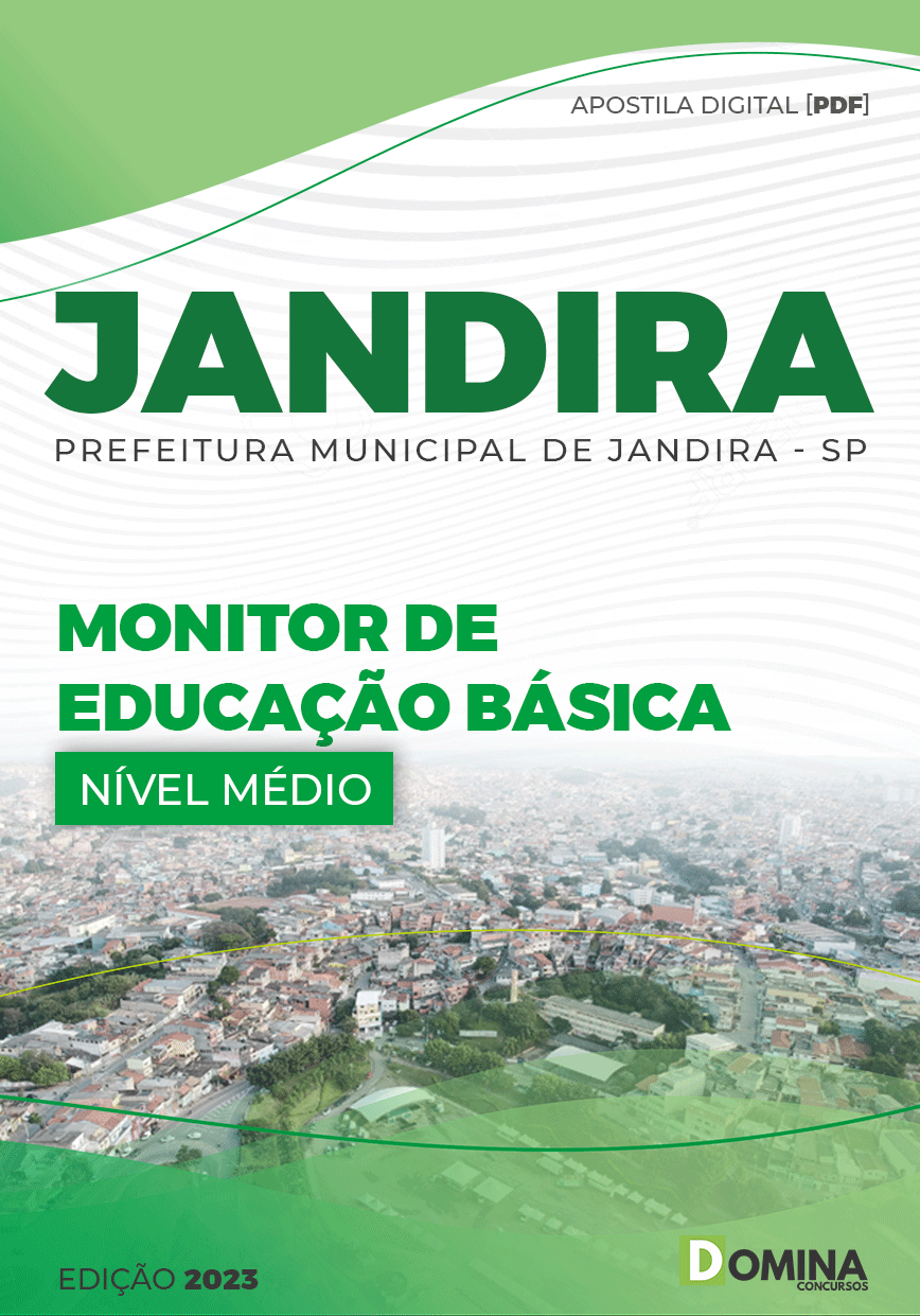 Apostila Pref Jandira SP 2023 Monitor Educação Básica