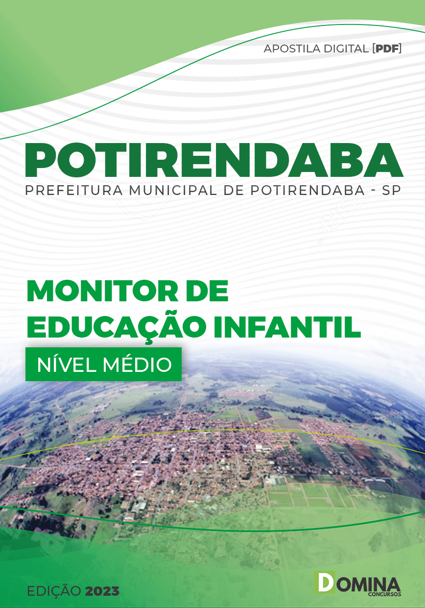Apostila Pref Potirendaba SP 2023 Monitor Educação Infantil