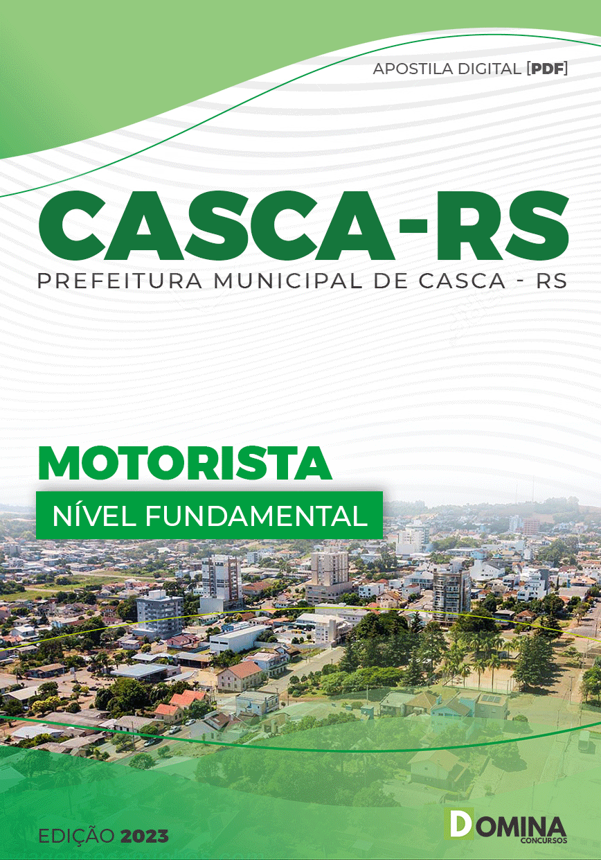 Apostila Digital Concurso Pref Casca RS 2023 Motorista
