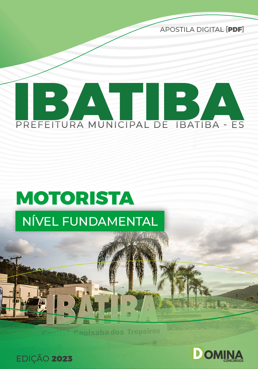 Apostila Digital Concurso Pref Ibatiba ES 2023 Motorista