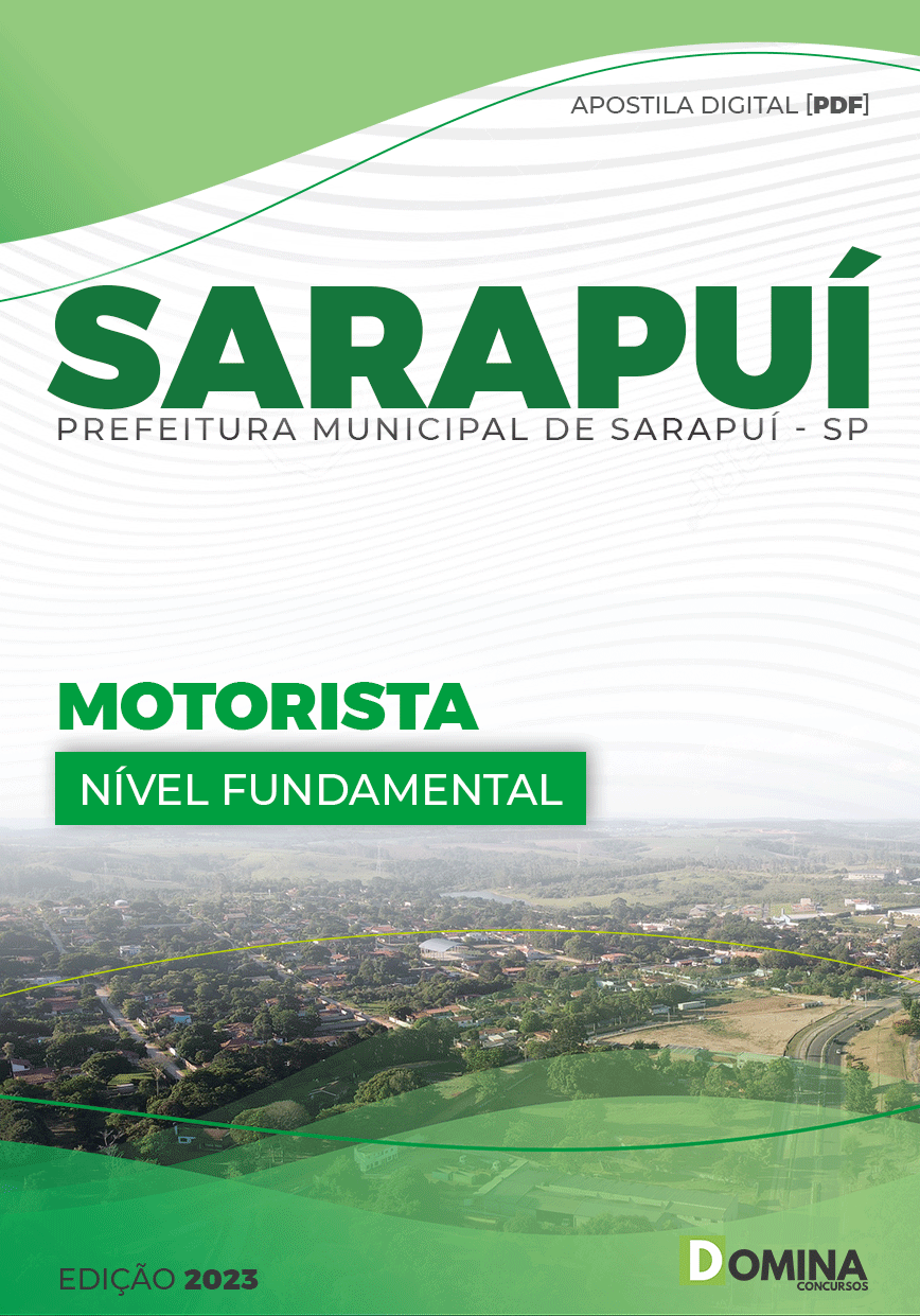 Apostila Concurso Pref Sarapuí SP 2023 Motorista