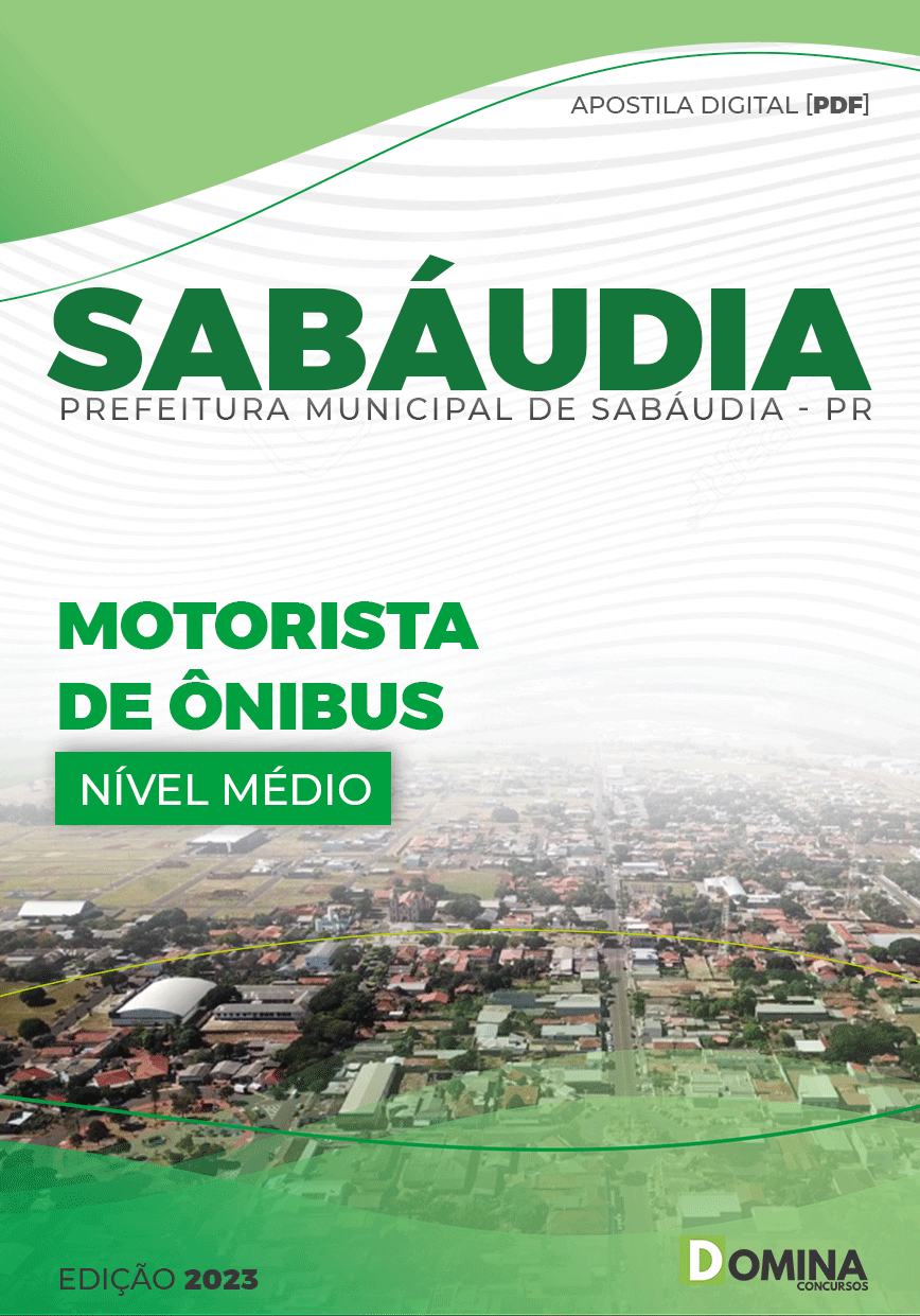 Apostila Concurso Pref Sabáudia PR 2023 Motorista Ônibus