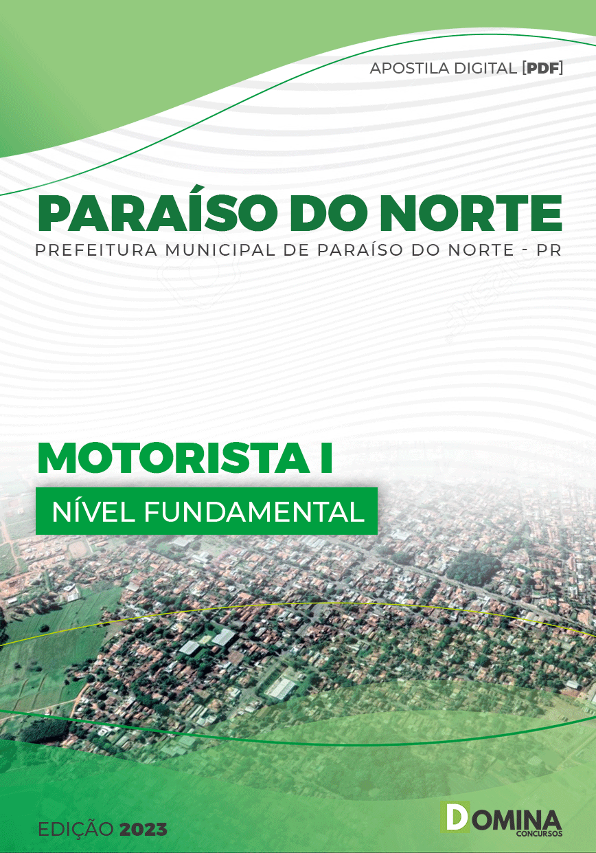 Apostila Digital Pref Paraíso Norte PR 2023 Motorista I