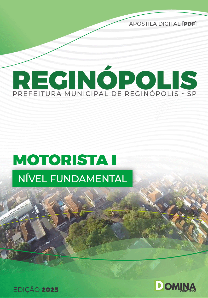 Apostila Digital Pref Reginópolis SP 2023 Motorista I