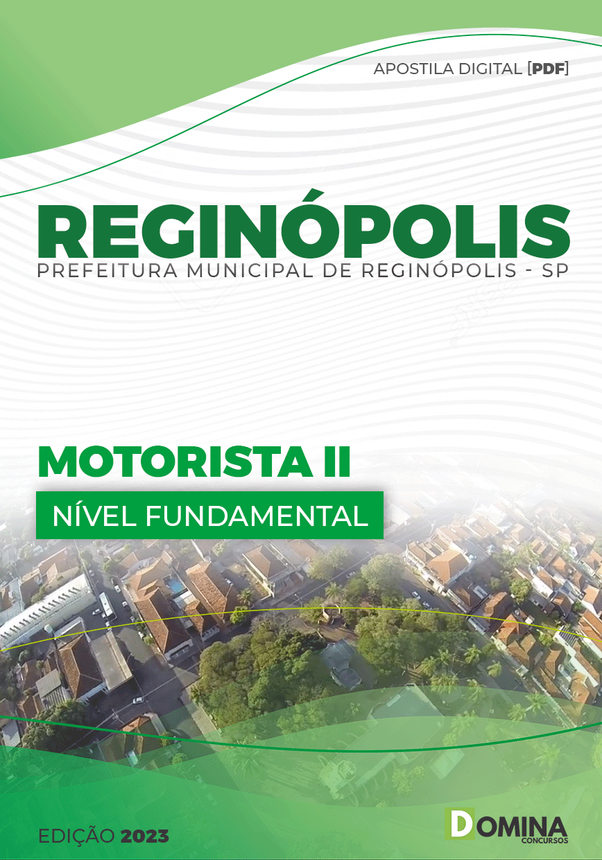 Apostila Digital Pref Reginópolis SP 2023 Motorista II