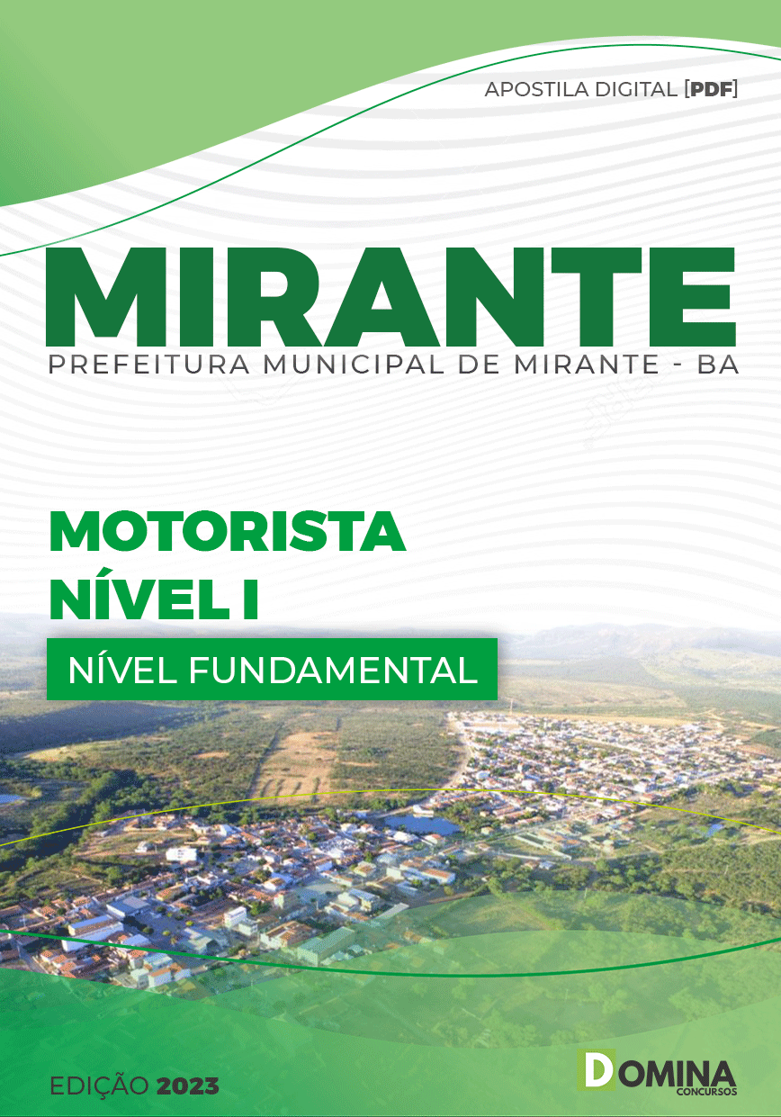 Apostila Concurso Pref Mirante BA 2023 Motorista