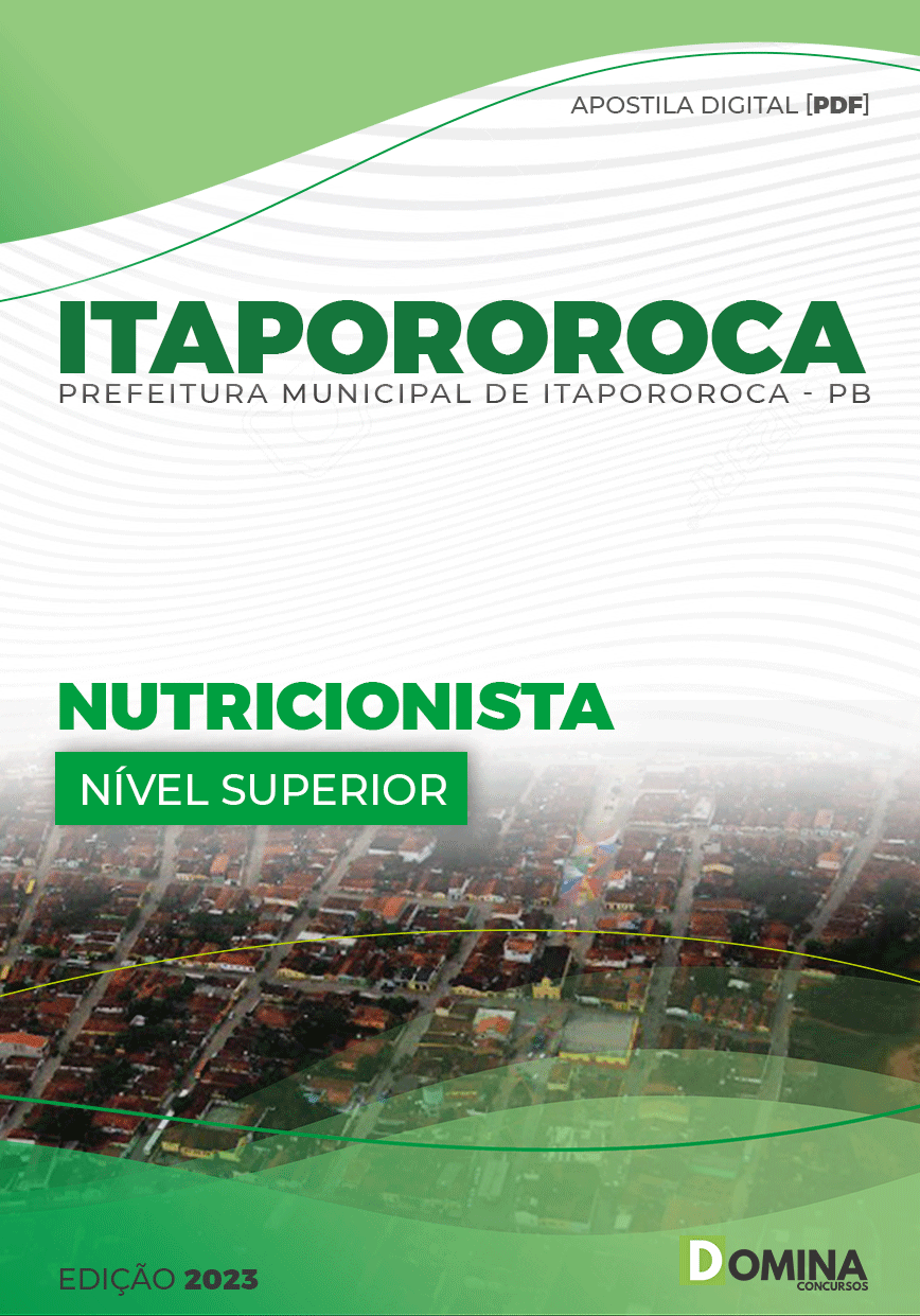 Apostila Digital Pref Itapororoca PB 2023 Nutricionista
