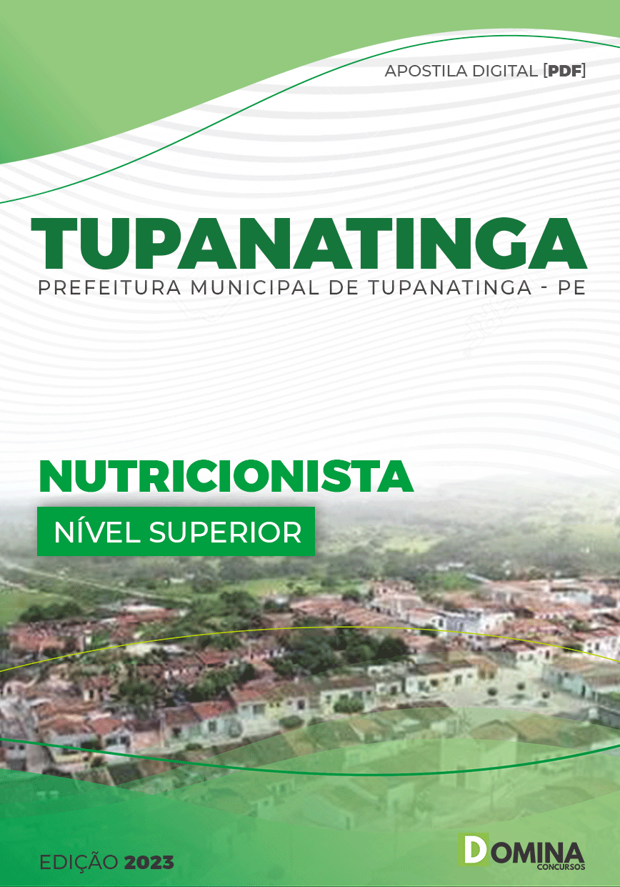 Apostila Digital Pref Tupanatinga PE 2023 Nutricionista
