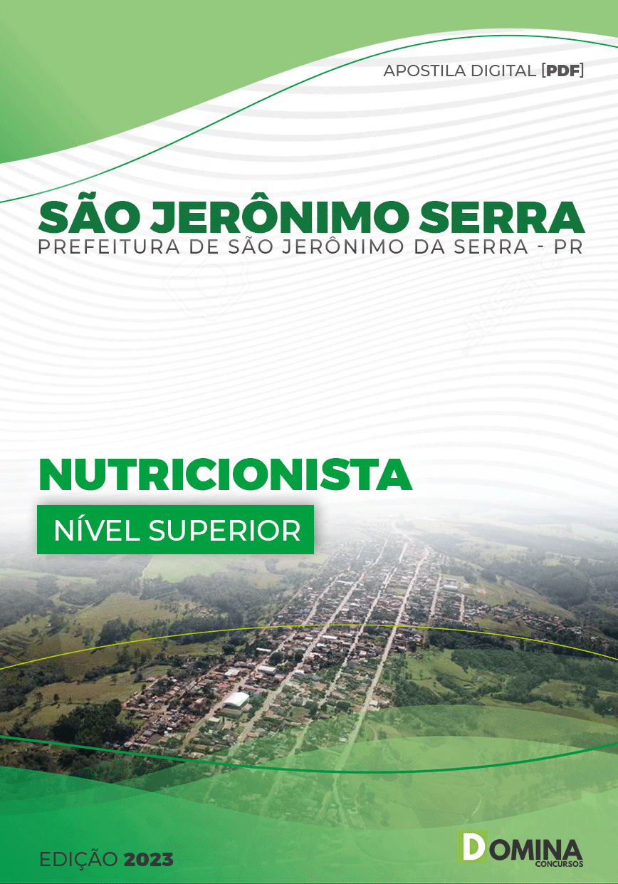 Apostila Pref São Jerônimo Serra PR 2023 Nutricionista