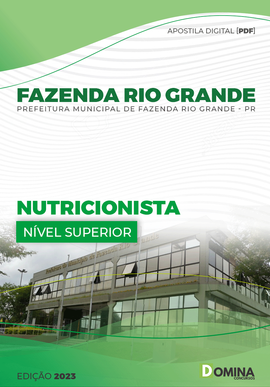 Apostila Pref Fazenda Rio Grande PR 2023 Nutricionista