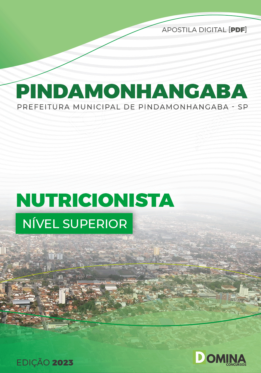 Apostila Pref Pindamonhangaba SP 2023 Nutricionista