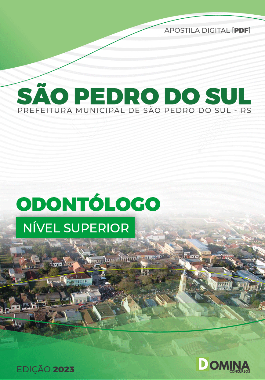 Apostila Digital Pref São Pedro do Sul RS 2023 Odontólogo