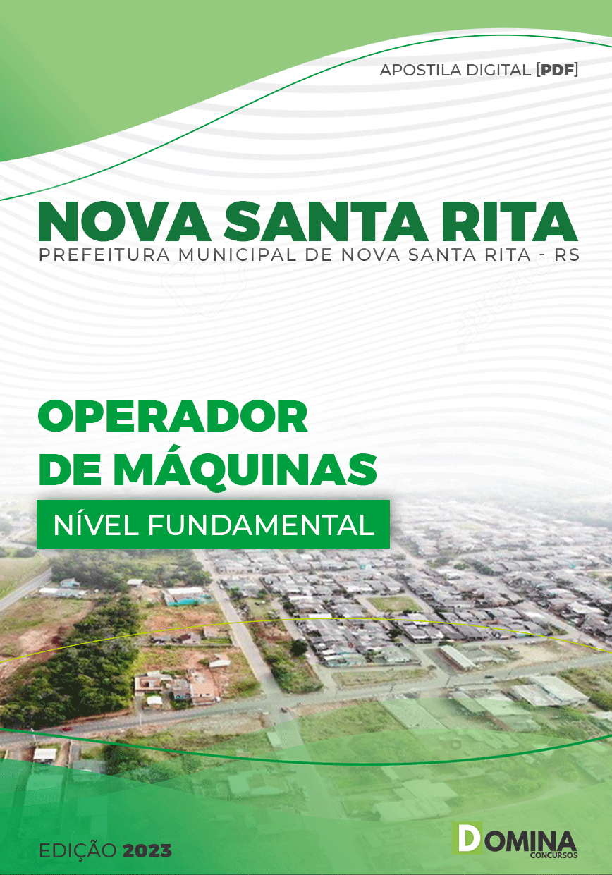 Apostila Pref Nova Santa Rita RS 2023 Operador Máquinas