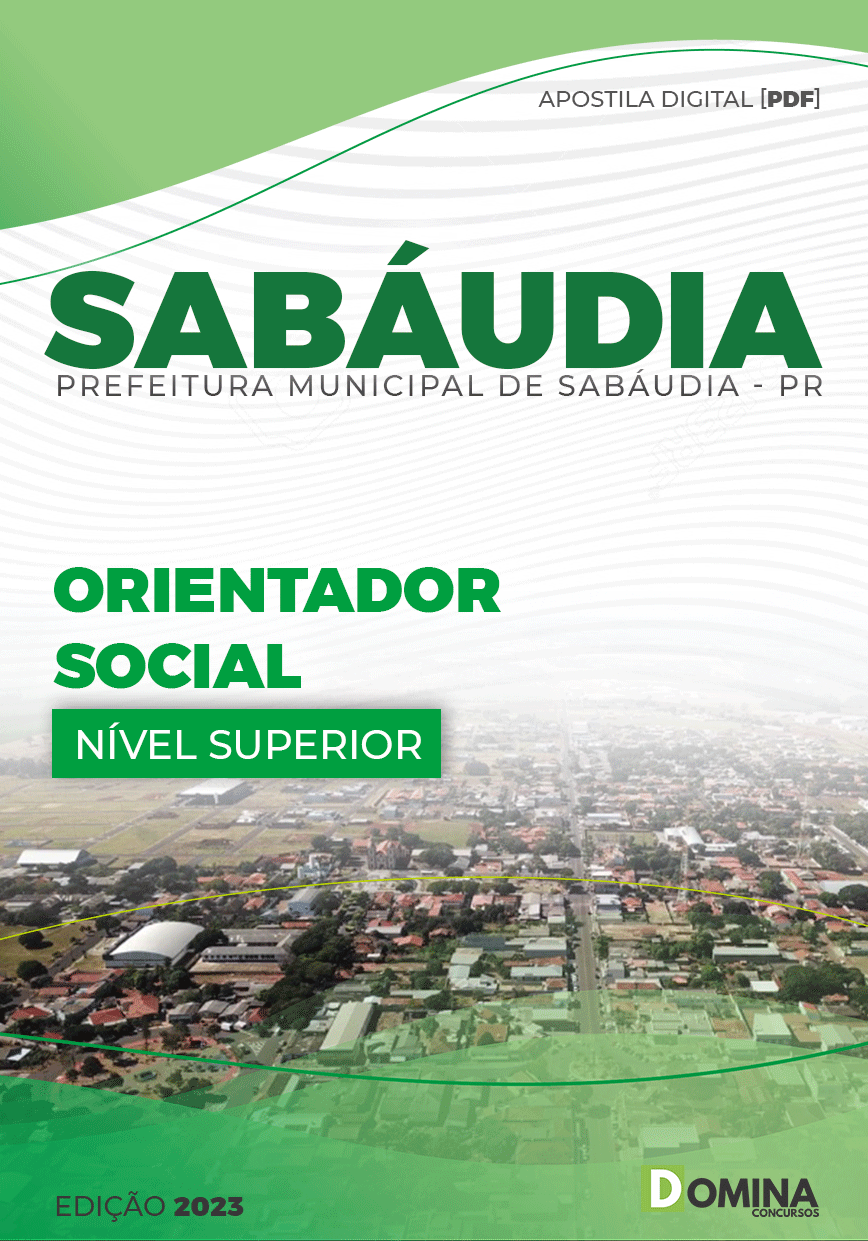 Apostila Digital Pref Sabáudia PR 2023 Orientador Social