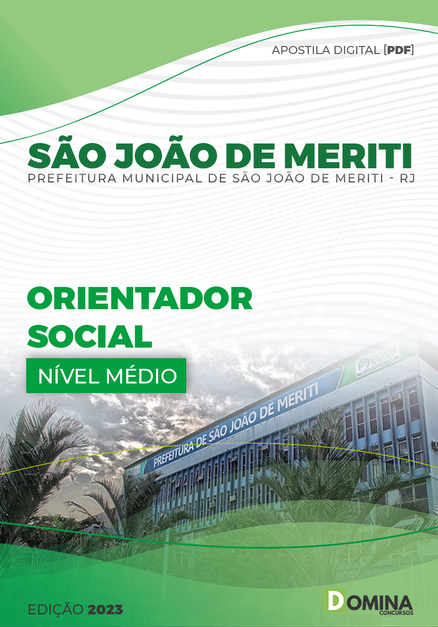 Apostila Pref São João Meriti RJ 2023 Orientador Social