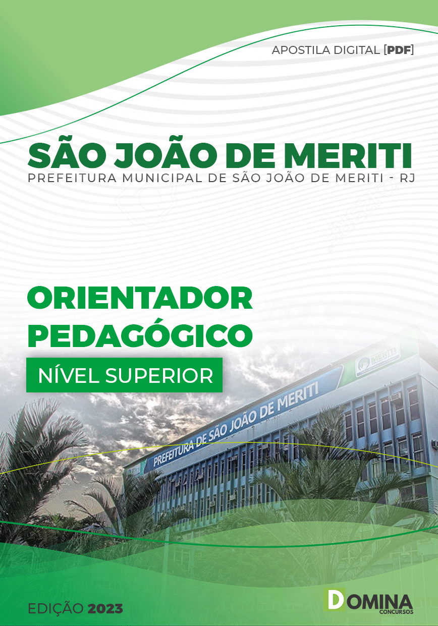 Apostila Pref São João Meriti RJ 2023 Orientador Pedagogo