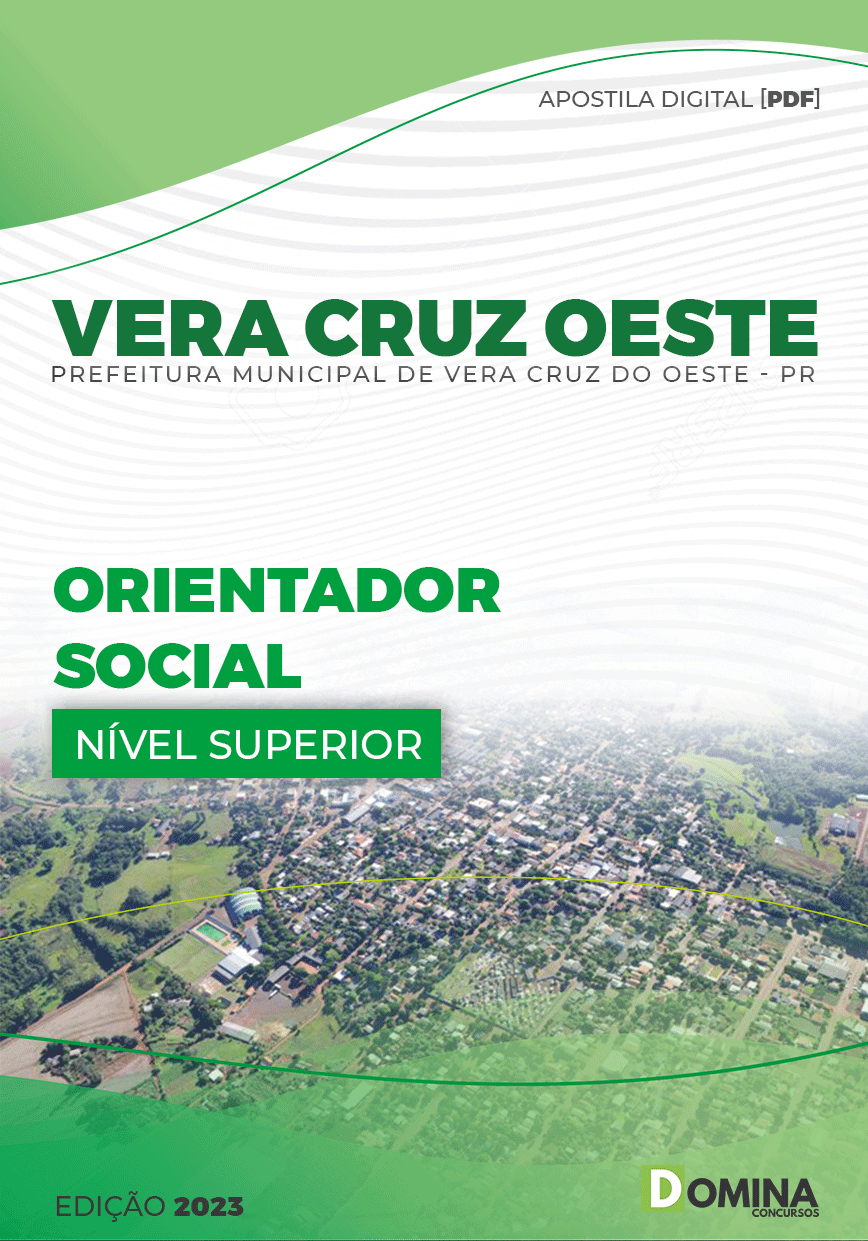 Apostila Pref Vera Cruz Oeste PR 2023 Orientador Social