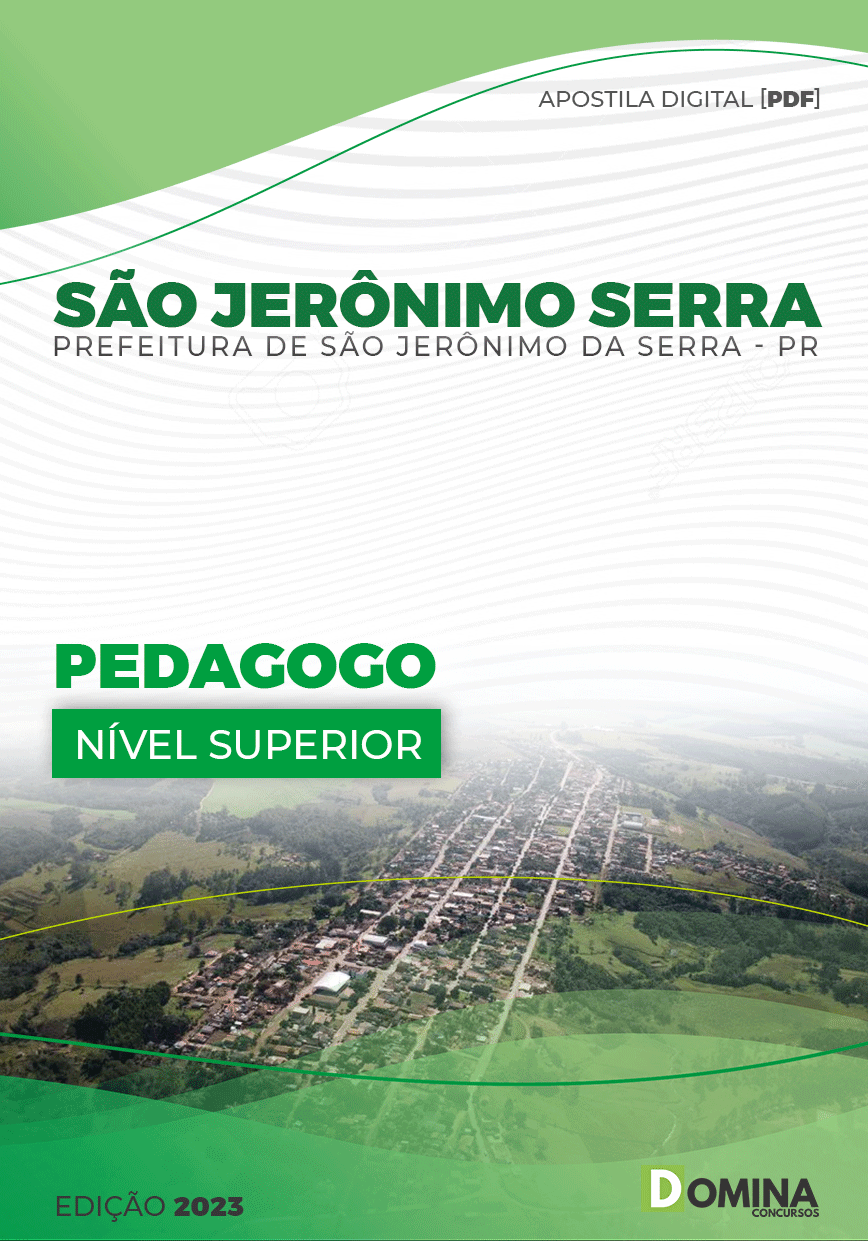 Apostila Pref São Jerônimo Serra PR 2023 Pedagogo
