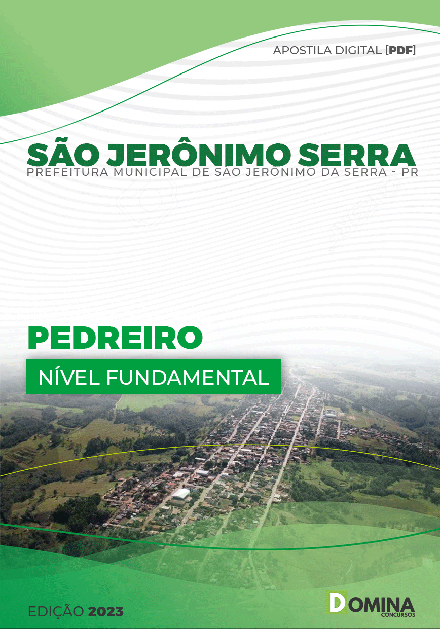 Apostila Pref São Jerônimo Serra PR 2023 Pedreiro