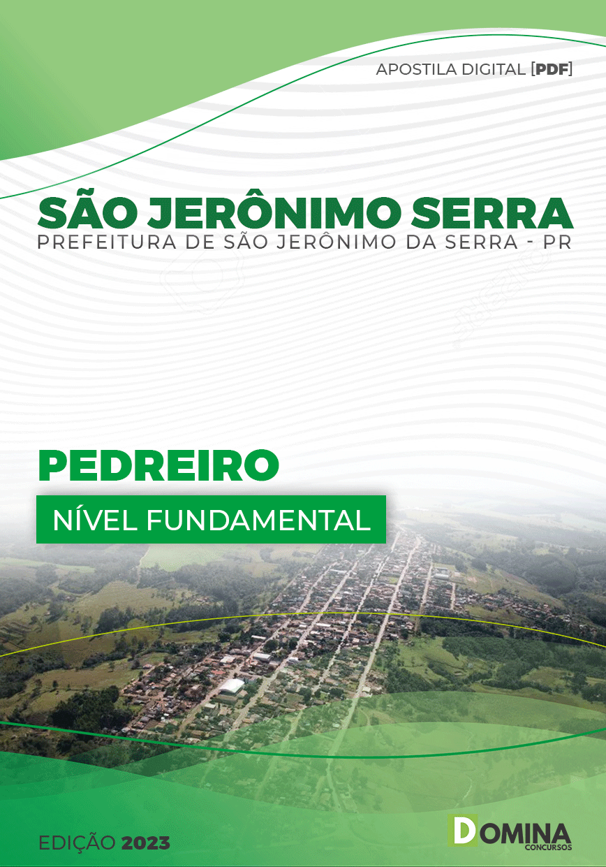 Apostila Pref São Jerônimo Serra PR 2023 Pedreiro