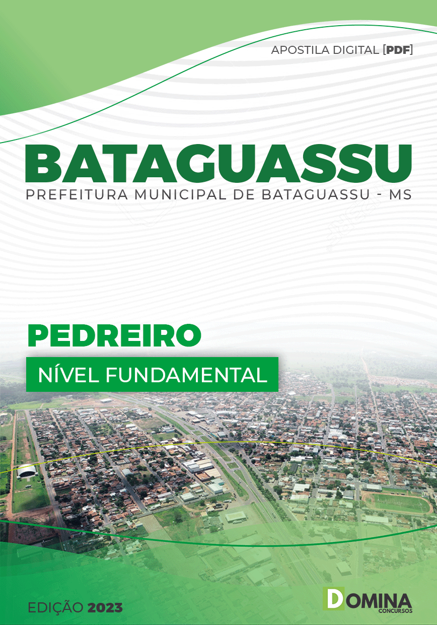 Apostila Concurso Pref Bataguassu MS 2023 Pedreiro
