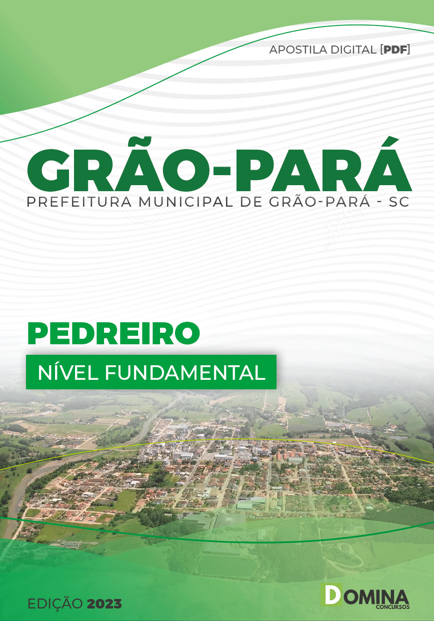 Apostila Concurso Pref Grão Pará SC 2023 Pedreiro