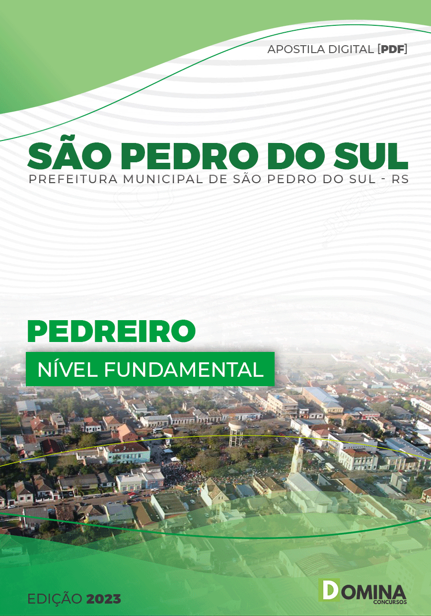 Apostila Digital Pref São Pedro do Sul RS 2023 Pedreiro