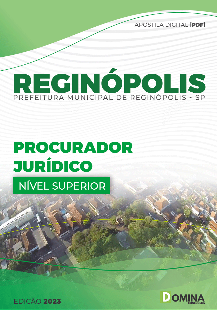 Apostila Digital Pref Reginópolis SP 2023 Procurador Jurídico