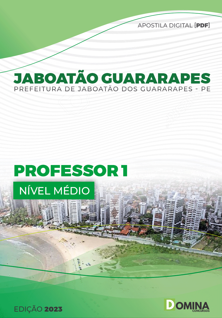 Apostila Pref Jaboatão Guararapes PE 2023 Professor I