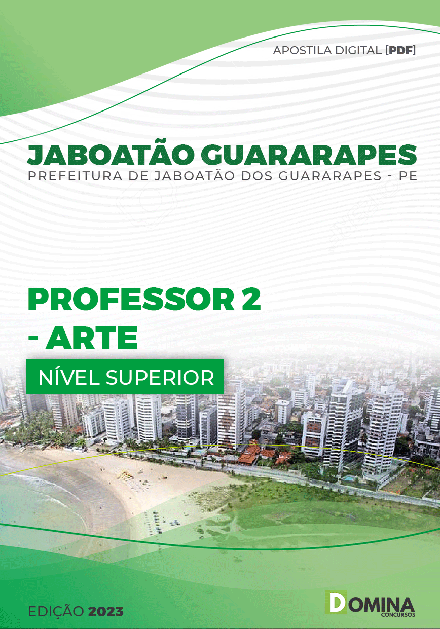 Apostila Pref Jaboatão Guararapes PE 2023 Professor 2 Arte