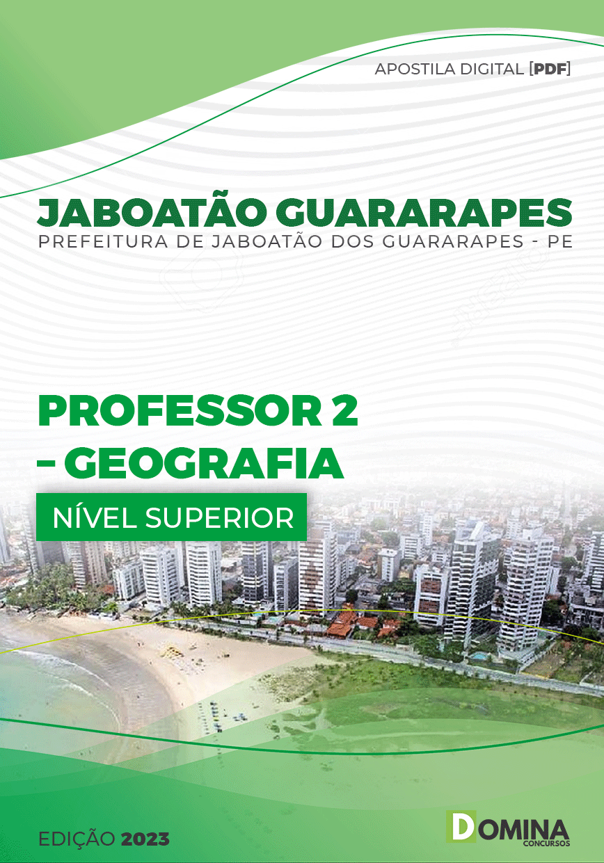 Apostila Pref Jaboatão Guararapes PE 2023 Professor 2 Geografia