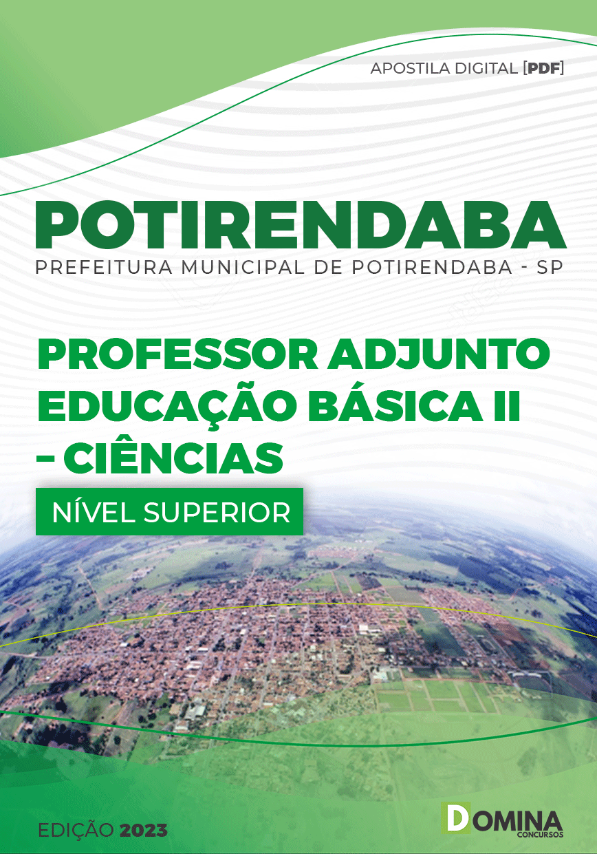 Apostila Pref Potirendaba SP 2023 Professor Adjunto EB II Ciências