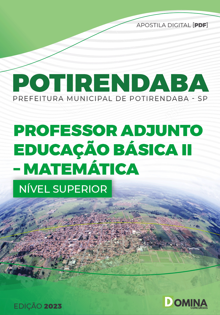 Apostila Pref Potirendaba SP 2023 Professor Adjunto EB II Matemática