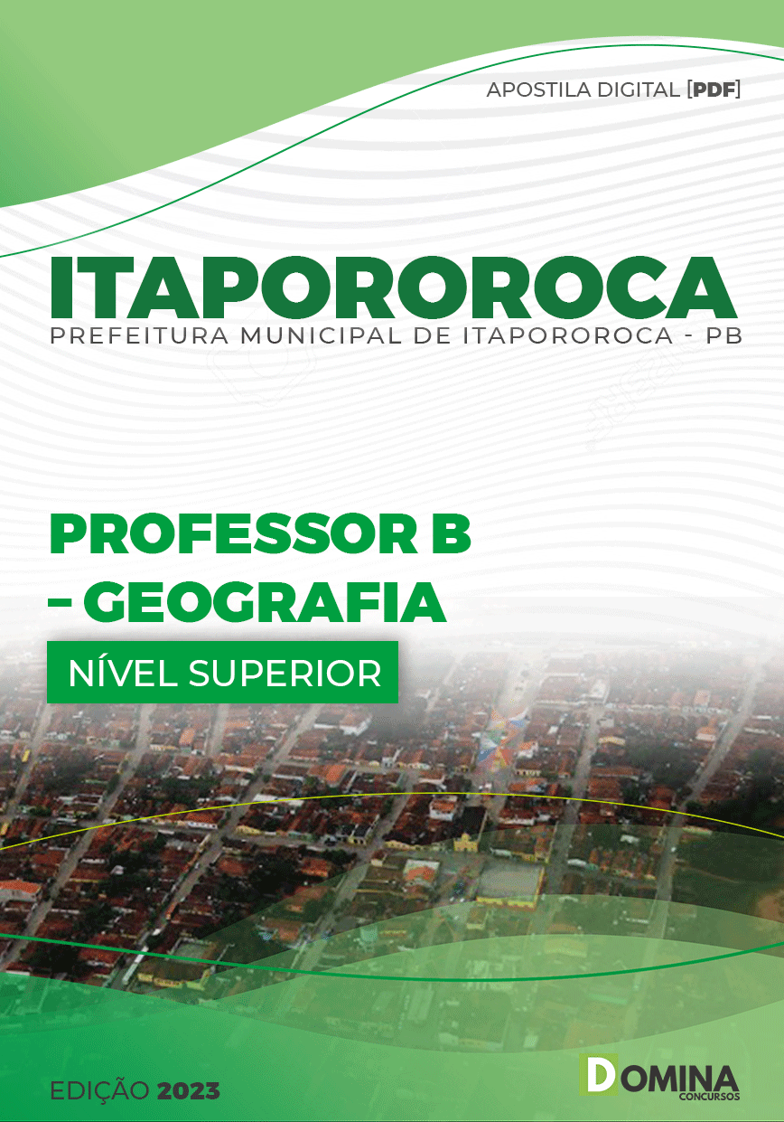 Apostila Pref Itapororoca PB 2023 Professor B Geografia