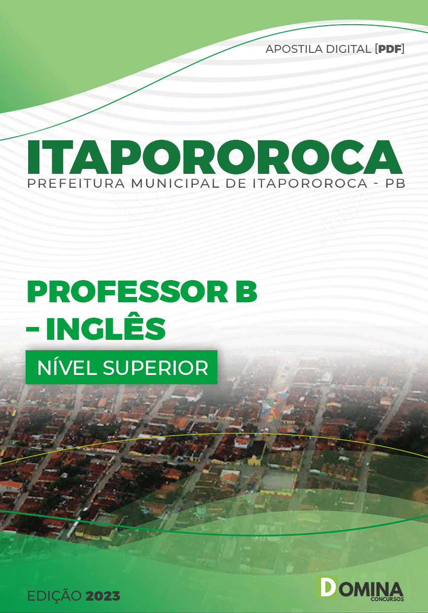 Apostila Pref Itapororoca PB 2023 Professor B Inglês