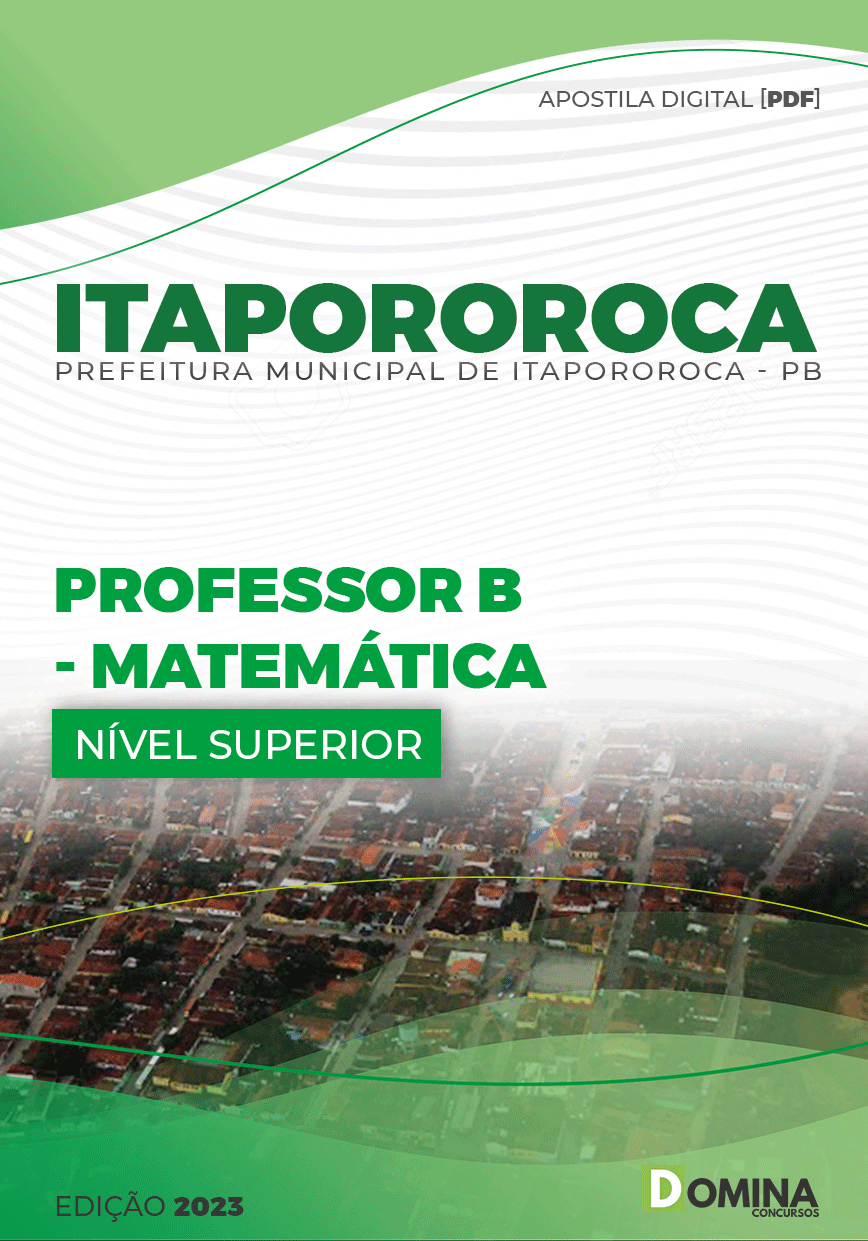 Apostila Pref Itapororoca PB 2023 Professor B Matemática