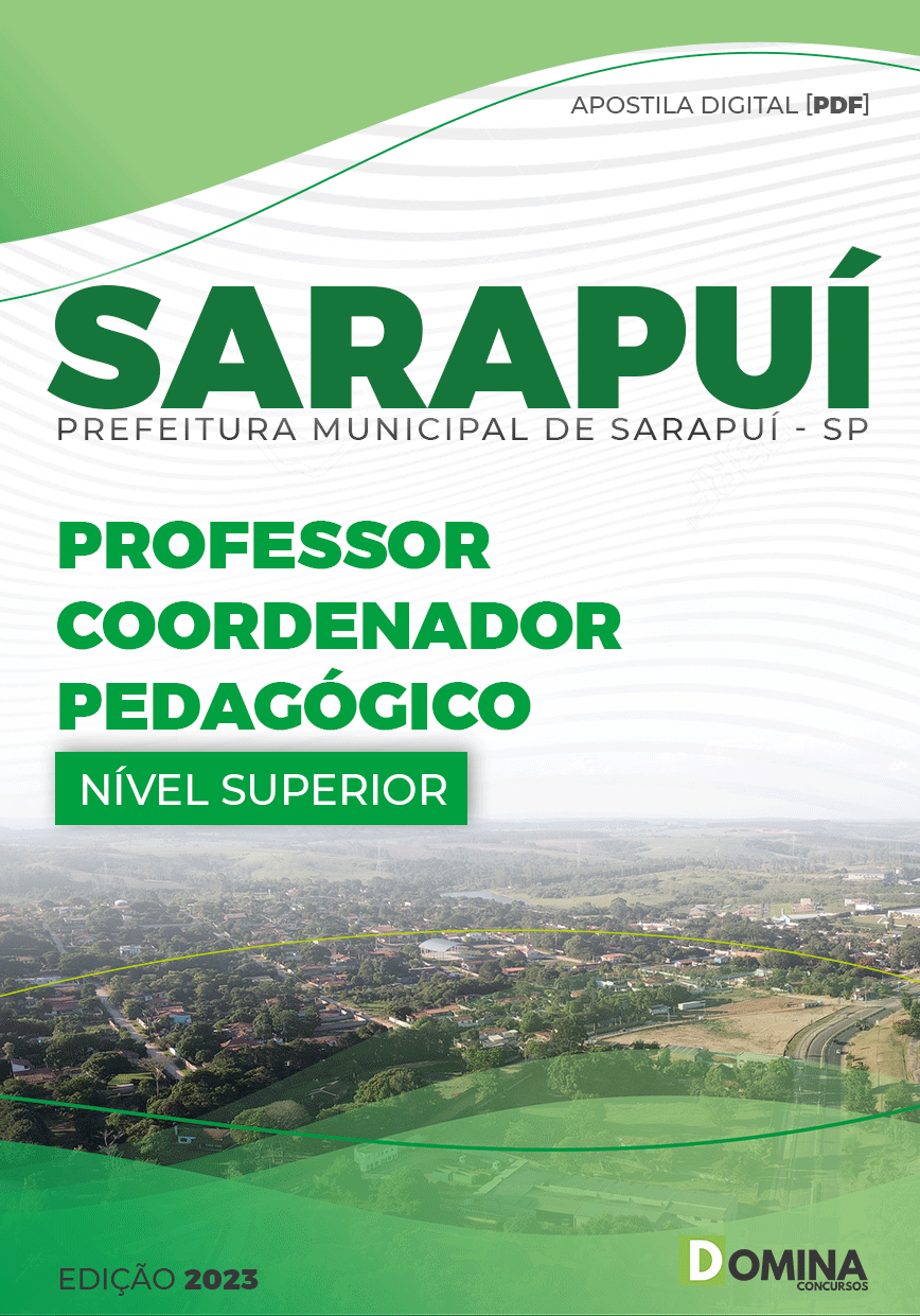 Apostila Pref Sarapuí SP 2023 Professor Coordenador Pedagógico