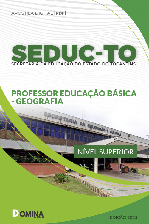 Apostila SEDUC TO 2023 Professor Educação Básica Geografia