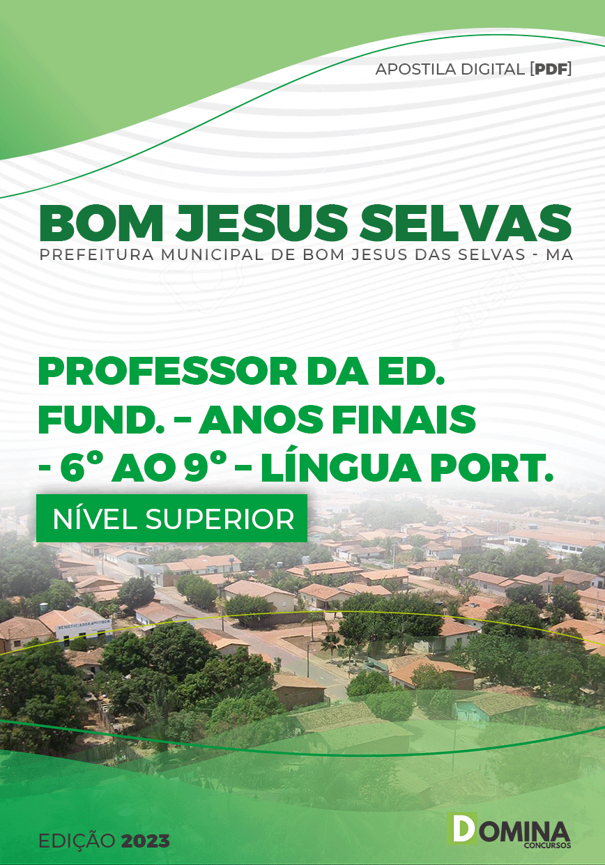 Apostila Pref Bom Jesus Selvas MA 2023 Professor Língua Portuguesa