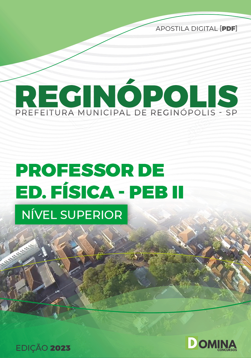 Apostila Pref Reginópolis SP 2023 Professor Educação Física