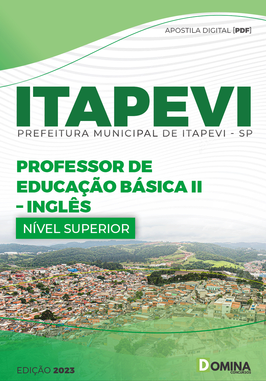 Apostila Pref Itapevi SP 2023 Professor Educação Básica II Inglês