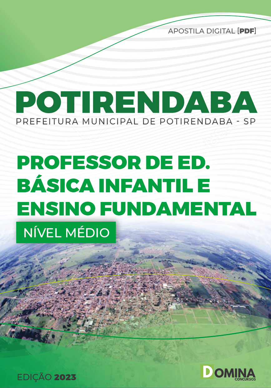 Apostila Pref Potirendaba SP 2023 Professor PEB I Ensino Fundamental
