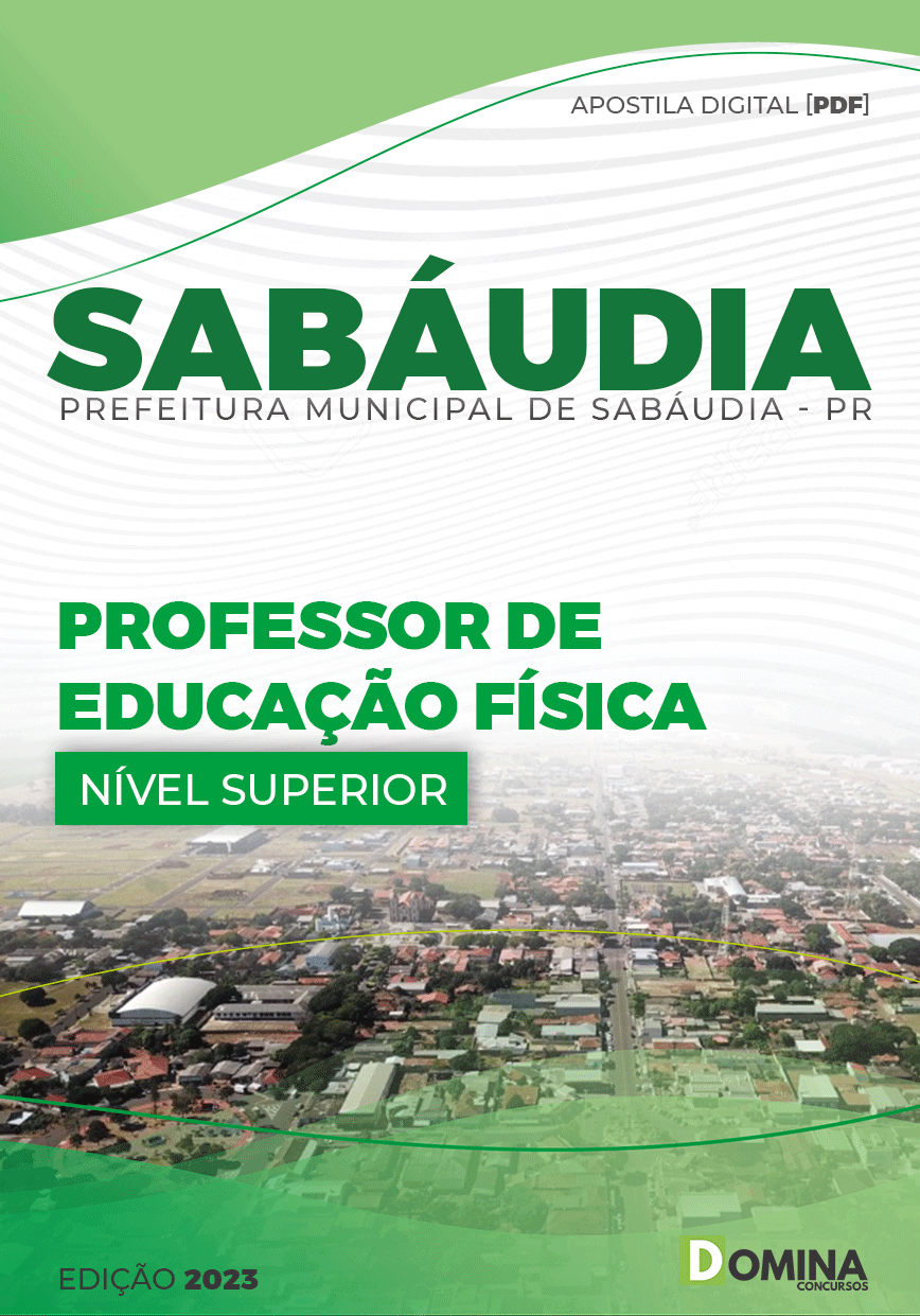 Apostila Pref Sabáudia PR 2023 Professor Educação Física