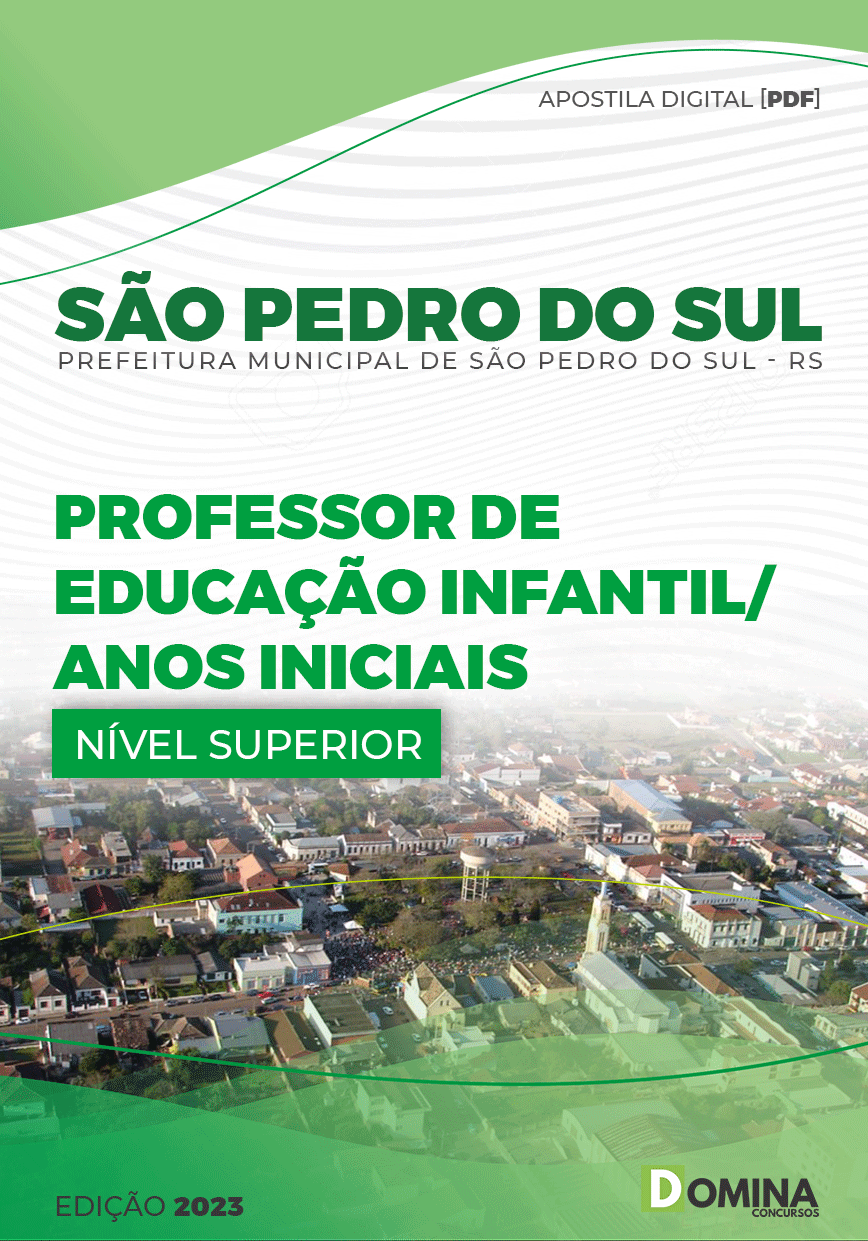 Apostila Pref São Pedro do Sul RS 2023 Professor Educação Infantil