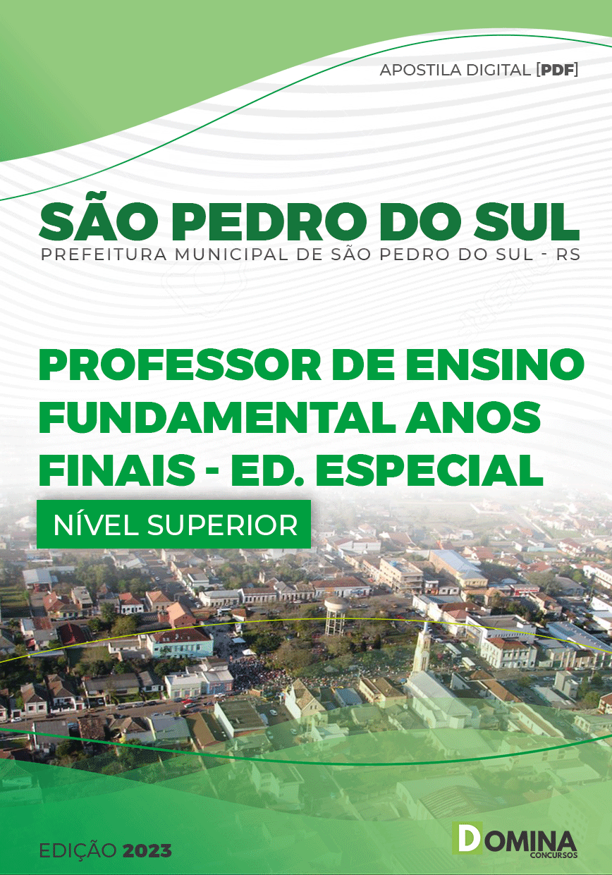 Apostila Pref São Pedro do Sul RS 2023 Professor Educação Especial