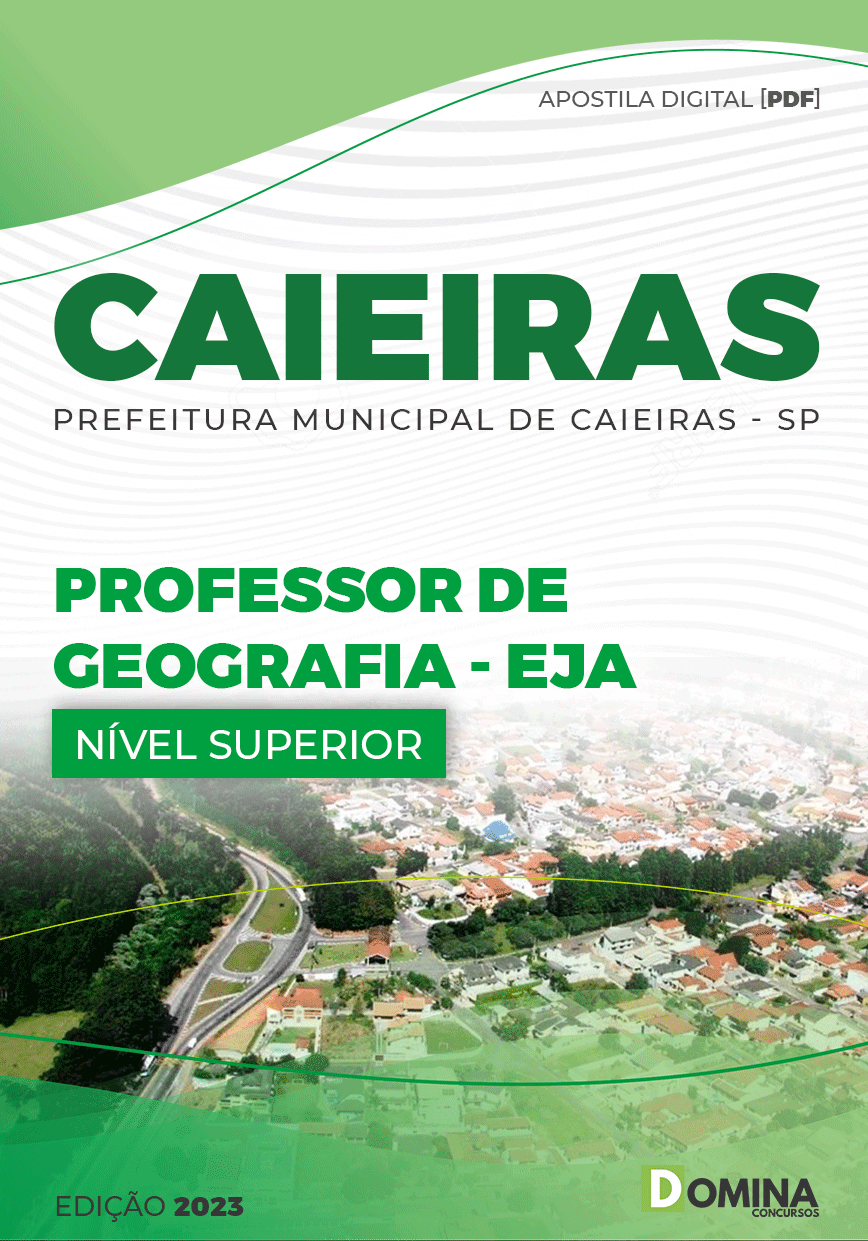 Apostila Pref Caieiras SP 2023 Professor Geografia EJA