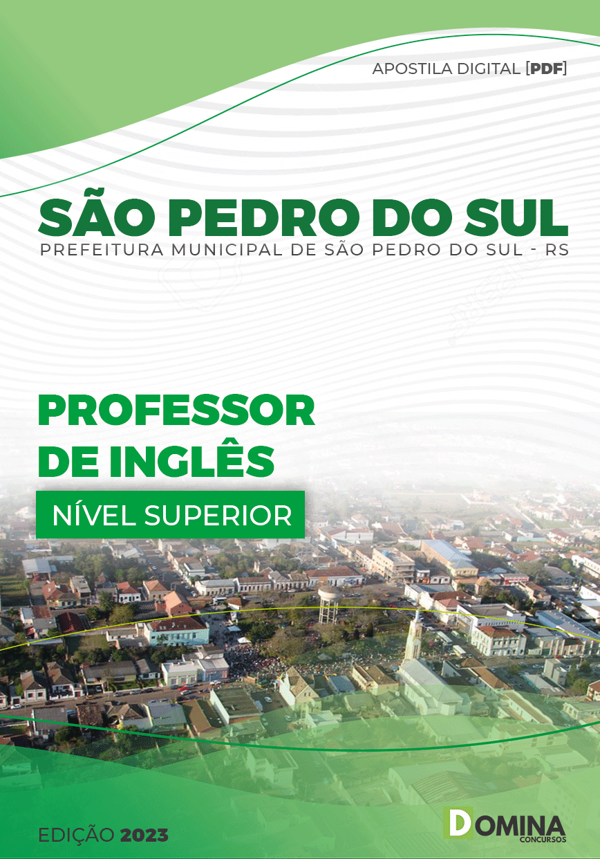 Apostila Pref São Pedro do Sul RS 2023 Professor Inglês